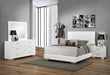 Felicity 4-piece California King Bedroom Set Glossy White image