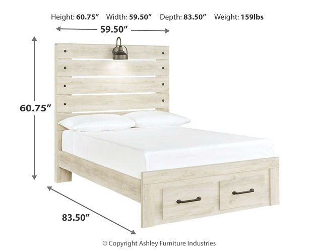 Cambeck Bed with 2 Storage Drawers