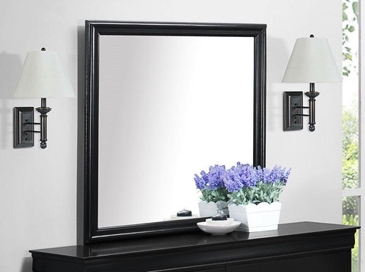 Crown Mark Furniture Louis Philip Dresser Mirror in Black B3950-11 image